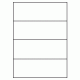 538 - Label Size 210mm x 73.8mm - 4 labels per sheet